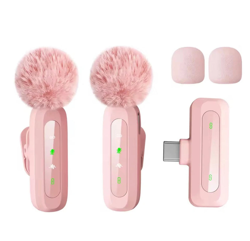 Wireless Clip-On Microphone with Clear Voice & USB Type-C Charging