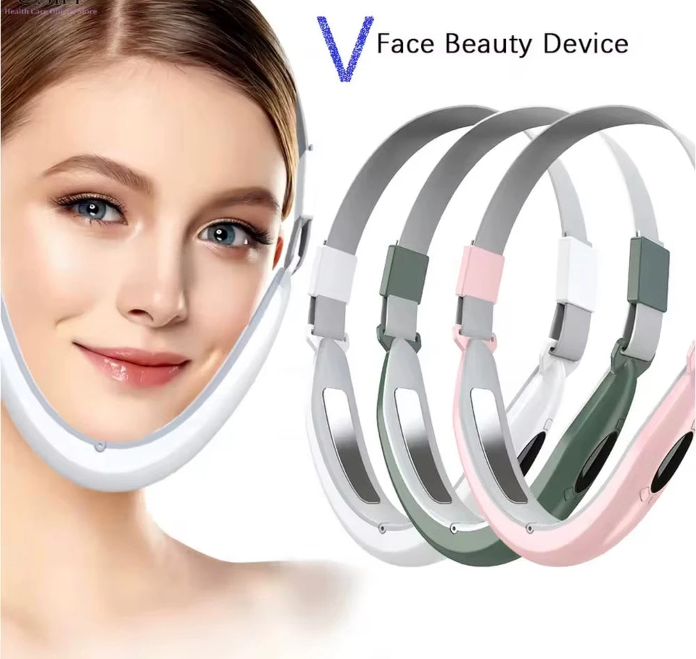 V-Line Electric Facial Massager Vibrating Face & Jaw Massager. Enjoy a relaxing facial massage at home with this compact electric vibrating facial massager, designed to massage the face, jawline, and neck area.