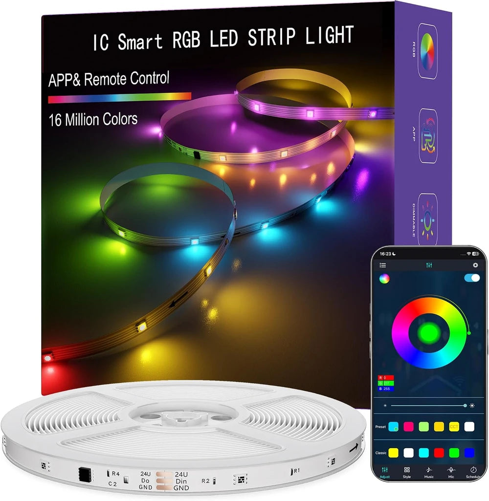 Smart IC RGB LED Strip Lights