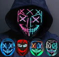 LED Light-Up Halloween Mask – Glowing LED Face Mask