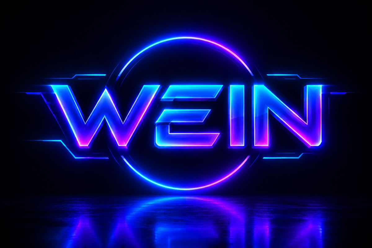 WEIN Futuristic Neon Logo